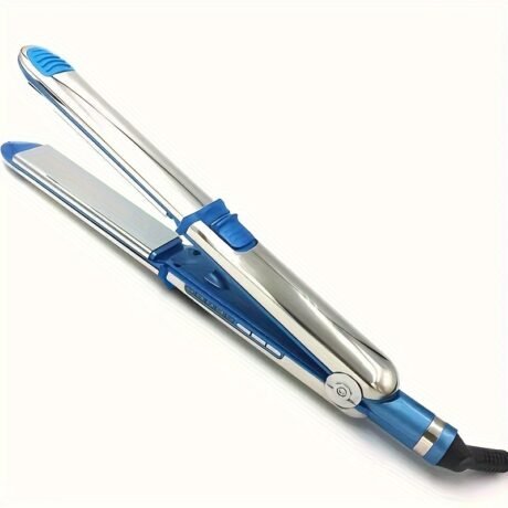 1 Piece Professional Titanium Ceramic Heated Hair Straightener & Curler - Fast Heating, Anti-Frizz, Travel-Friendly, Portable, Easy to Use, Convenient for Home and Travel, Perfect Gift for Girlfriend, Mother, and Self-Care Enthusiasts
