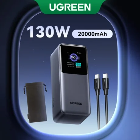 20000mAh 130W Power Bank Fast Charge with Smart Digital Display