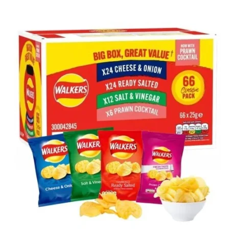 Walkers Crisps Variety Snack Box 66 Pack